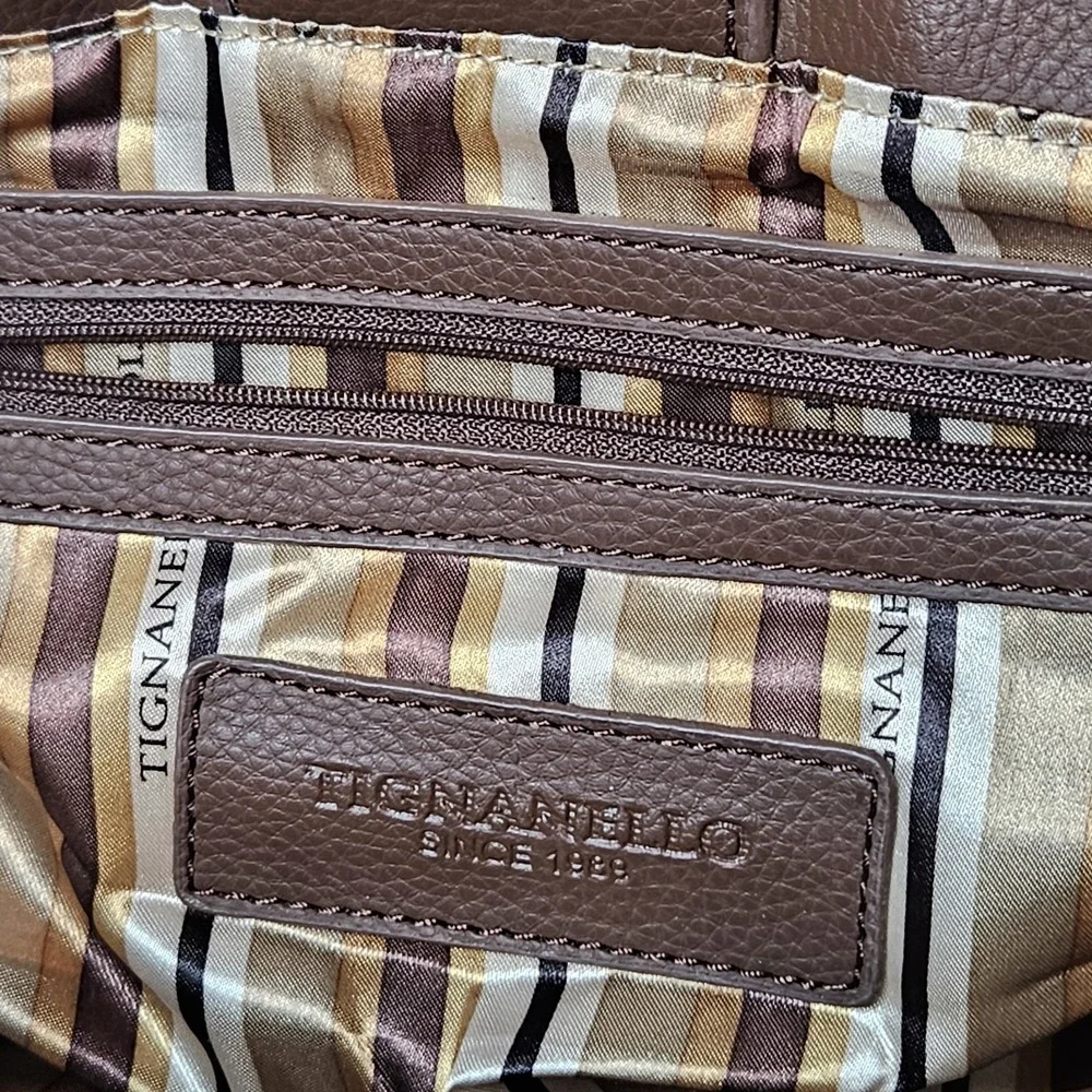 Tignanello Leather Handbag similar to Coach Penelope Bag